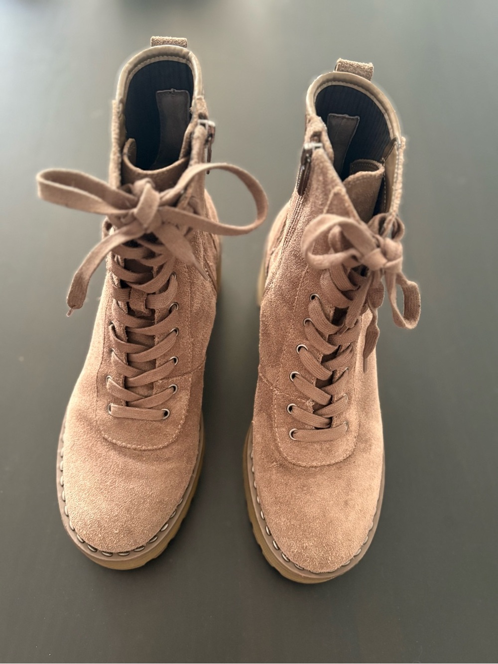Vince Camuto Platform Combat Boots Size 7.5